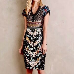 $398 ANTHROPOLOGIE Beguile Byron Lars Margot Pencil Dress size 8, Worn Once.